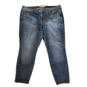 Torrid Denim Jeans Women's Size 20T Medium Wash Faded Crop Pockets